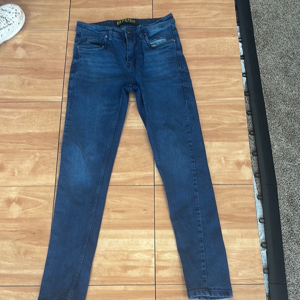 Fendi Women's Blue Skinny Jeans